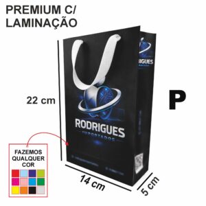 SACOLAS P PREMIUM COM LAMINAÇÃO (22X14X5) - 25un - 50un - 100un