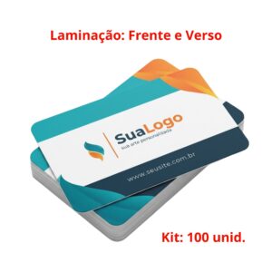 Cartões de Visita Tam: 9x5 PREMIUM 100 Unidades