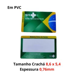 Carteirinha, Cartão de Acesso - Só Frente ou Frente e Verso