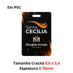 Crachá Em PVC  - Ribbon Frente e Verso